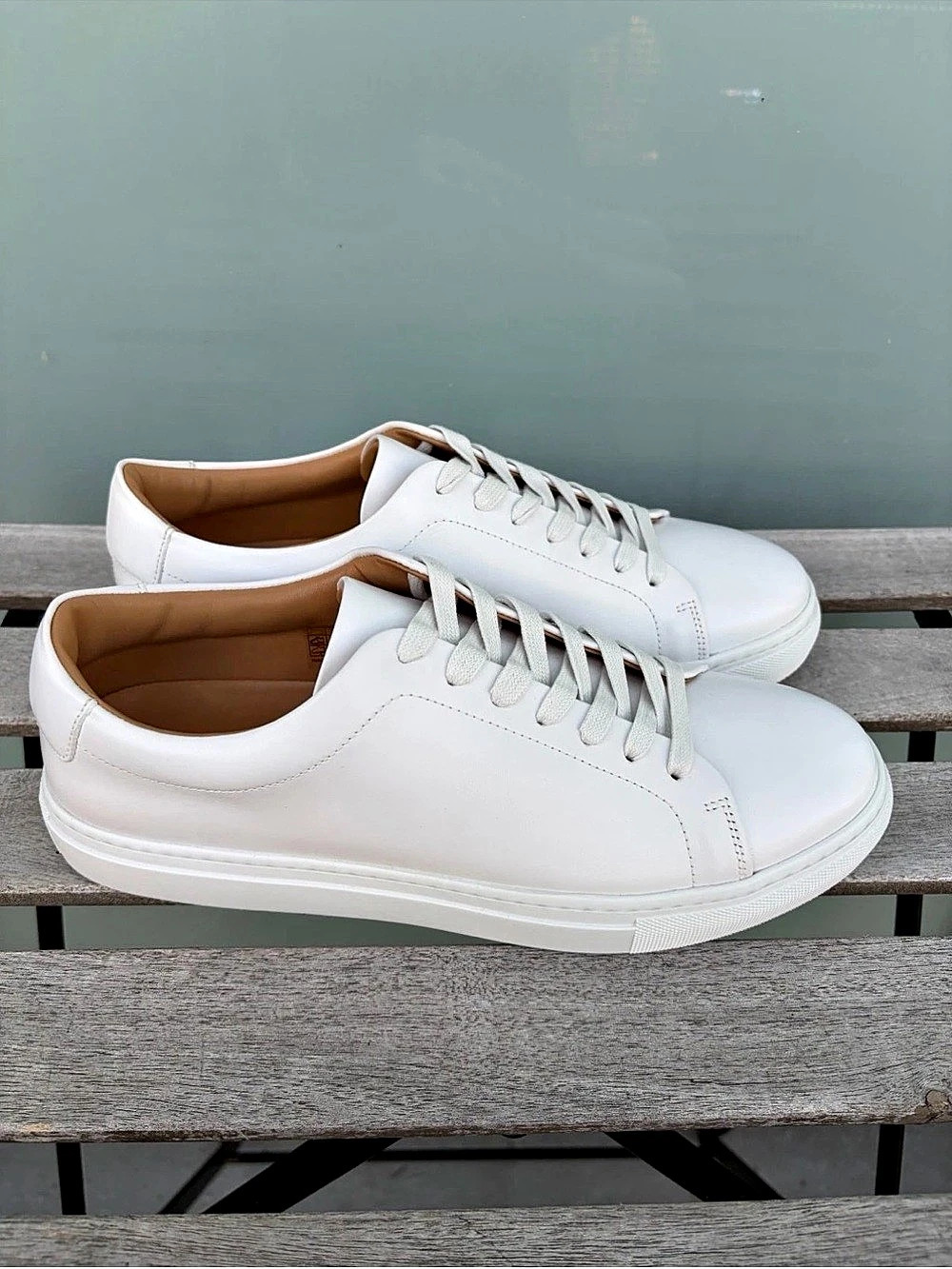 Thursday White Leather Sneakers US 10 Like New